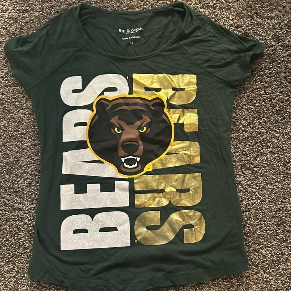 Chicago Bears Girls Graphic Tee Shirt Size 12 NFL Football Cute Fan Top